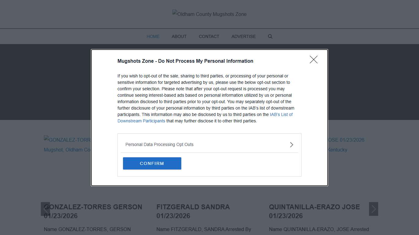 Oldham County Mugshots Zone